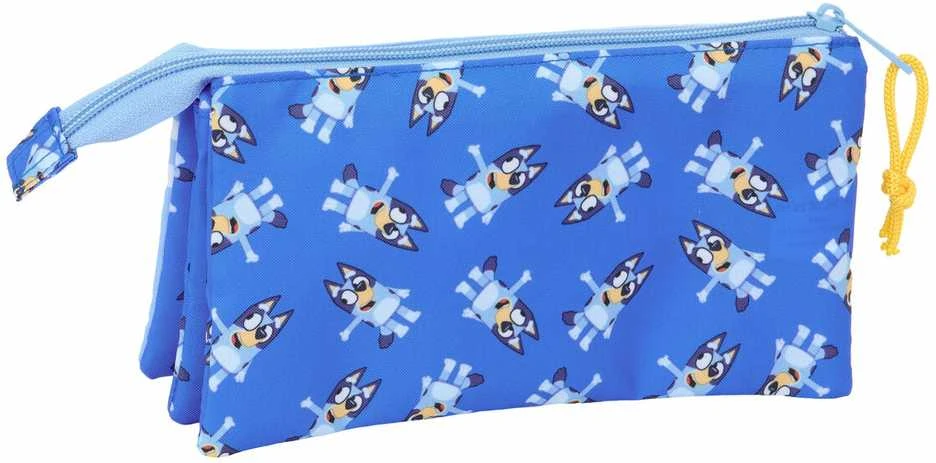 Safta Trigubas penalas Bluey Let's play Mėlyna 22 x 12 x 3 cm