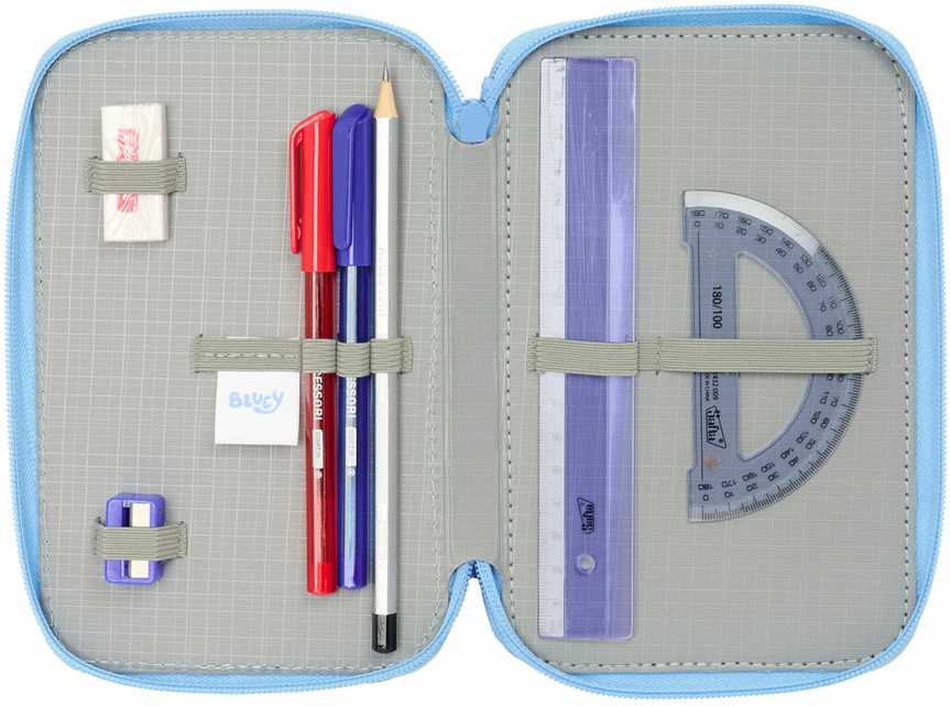 Safta Trigubas penalas Bluey Let's play Mėlyna 12,5 x 19,5 x 5,5 cm 37 Dalys