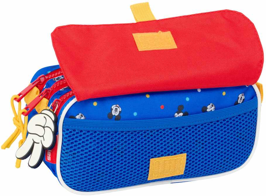 Safta Trigubas penalas Mickey Mouse Clubhouse Good day Mėlyna 21,5 x 10 x 8 cm
