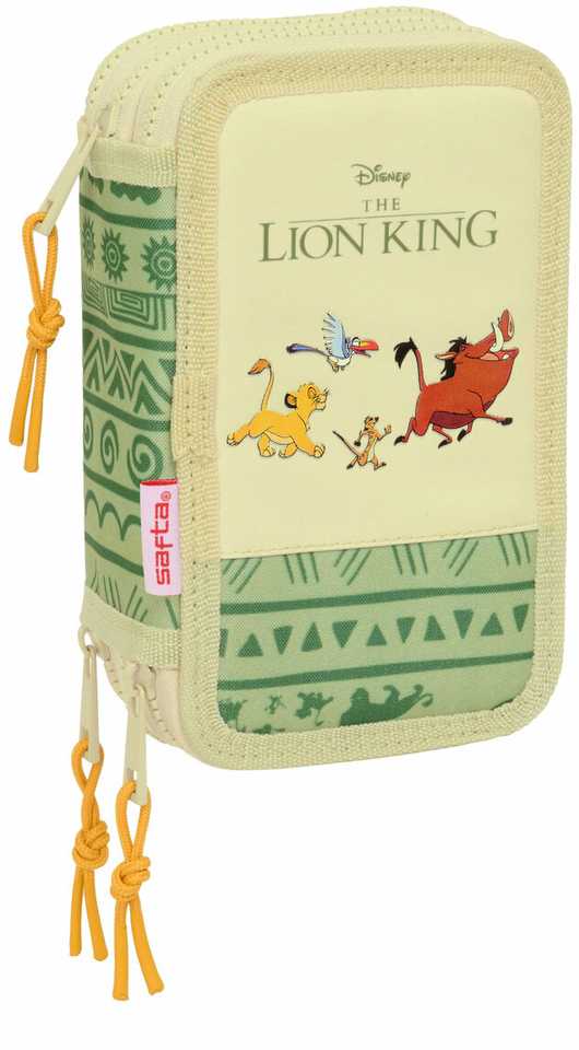 Safta Disney The Lion King Mufasa triple pencil case 37pcs