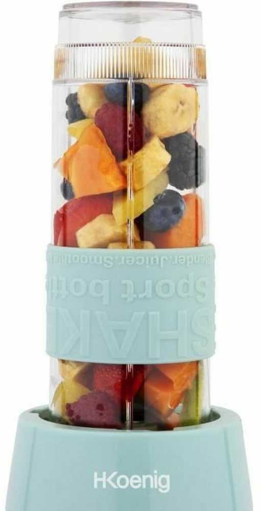 H.Koenig kokteilių plakiklis 570 ml 300 W nerūdijančio plieno korpusas SMOO16 pastelinis mėlynas