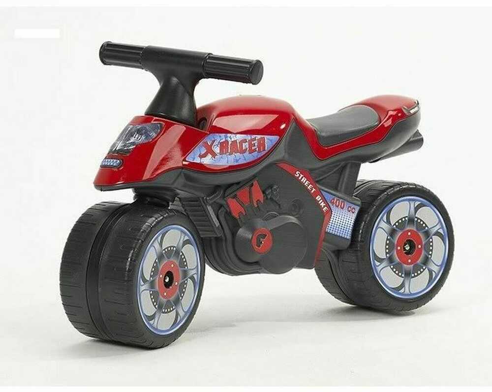 Falk Vaikiškas Elektromobilis Racing Raudonas Su Platiomis Padangomis