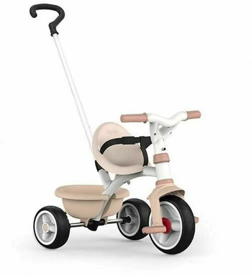 Triratukas Smoby Be Move rožinis su saugos diržais