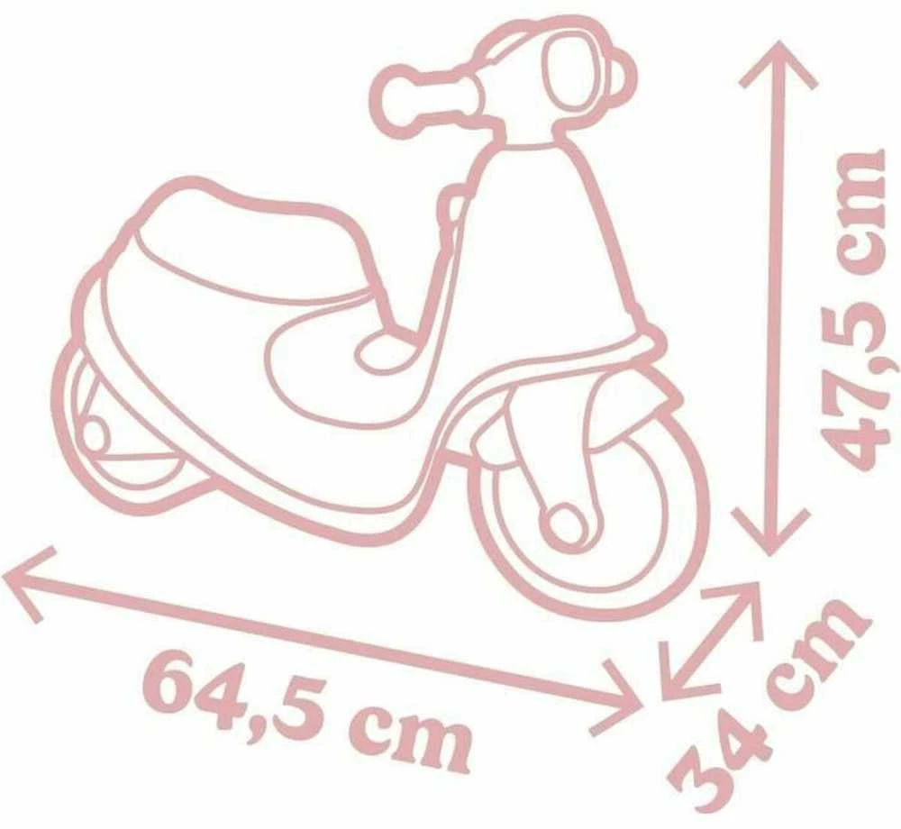 Smoby jojimo motoroleris rožinis pūlus