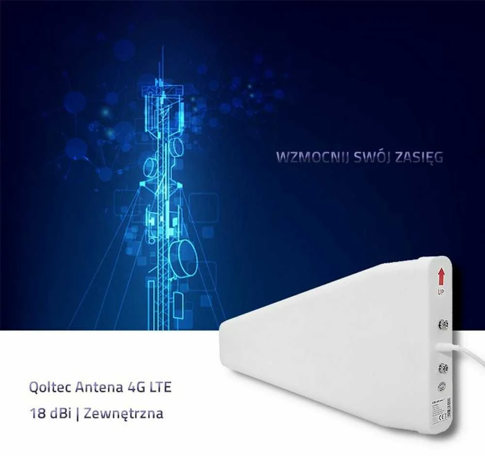 QOLTEC 57021 4G LTE antena 18 dBi lauko