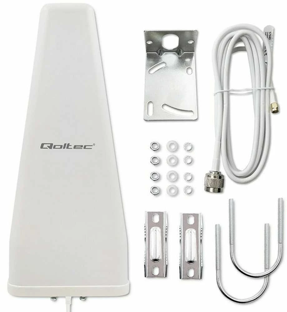 Antenos - Qoltec 57043 4G LTE Dual 14dBi Omnidirekcinė