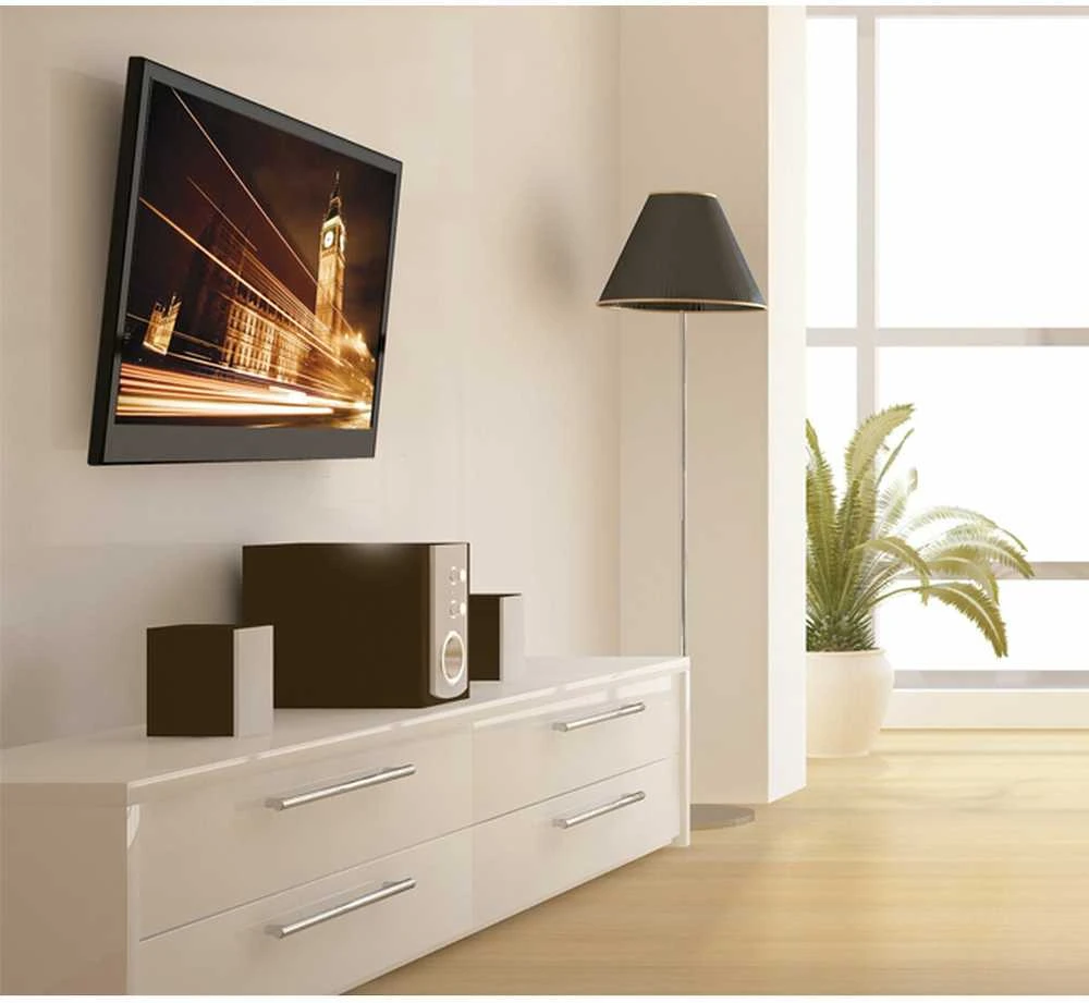 Laikiklis B Tech Tech Flat Screen Wall Mount BT7523 Tinka ekranams su VESA tvirtinimo raštais: 75 x 75 mm, 100 x 100 mm, 200 x 100 mm ir 200 x 200 mm
