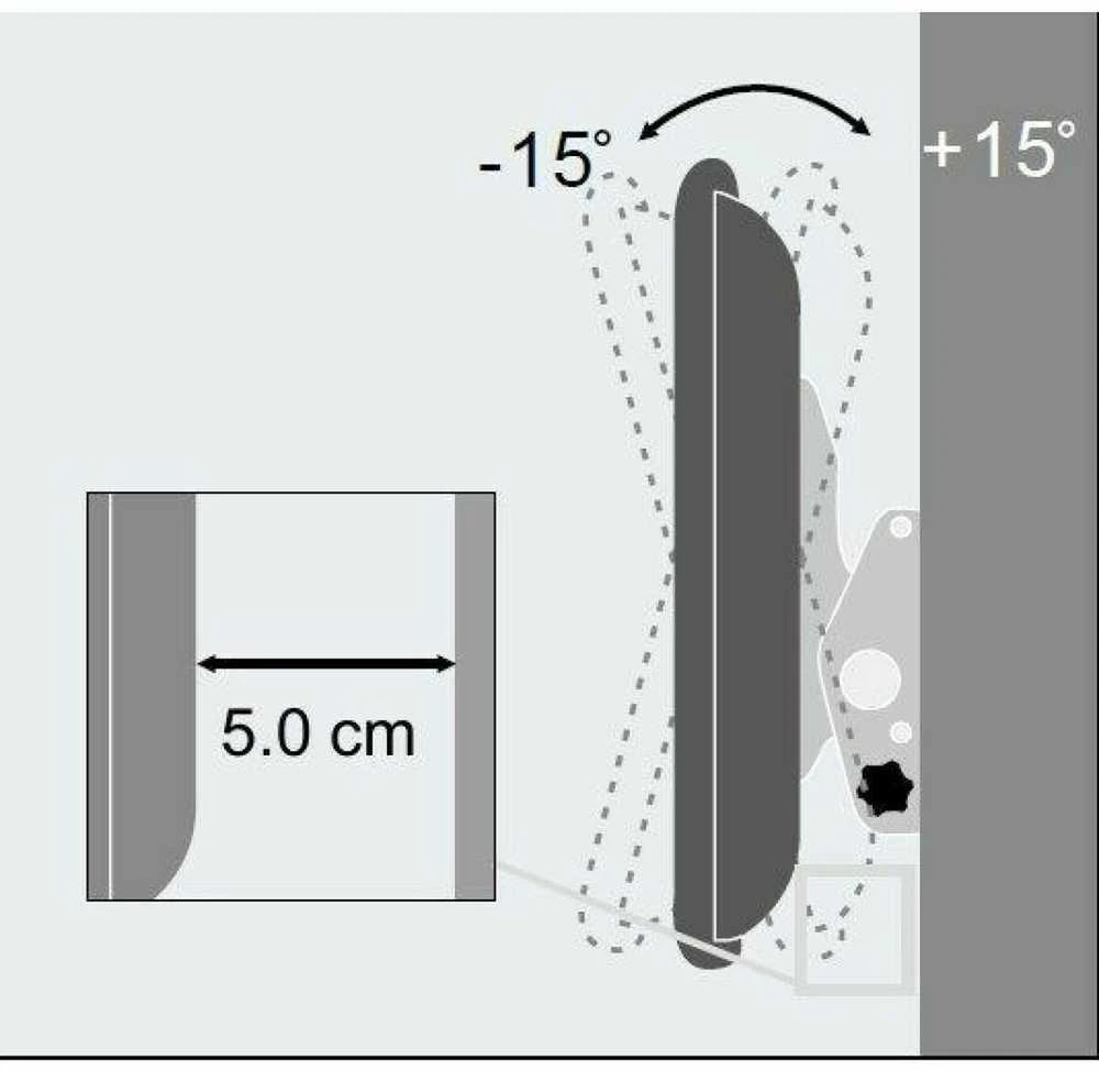 Techly ICA-PLB 131L televizoriaus laikiklis 165,1 cm (65") Juoda