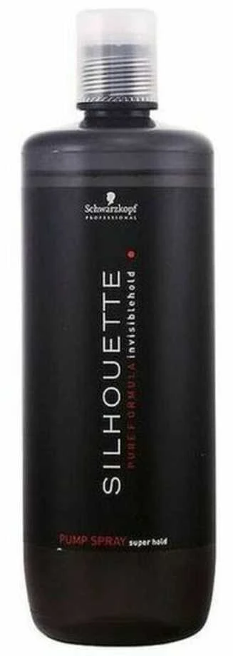 Stiprios fiksacijos neaerozolinis plaukų lakas Schwarzkopf Professional Silhouette Pump Purškiklis Super Hold 1000 ml