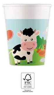 „GoDan Farm“ popieriniai puodeliai, 200 ml, 8 vnt.