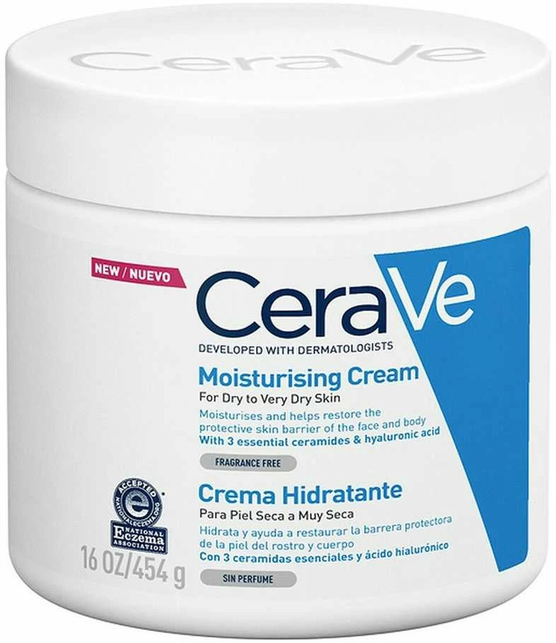 Drėkinamasis veido ir kūno kremas sausai ir labai sausai odai Cerave Moisturising Cream, 454 g