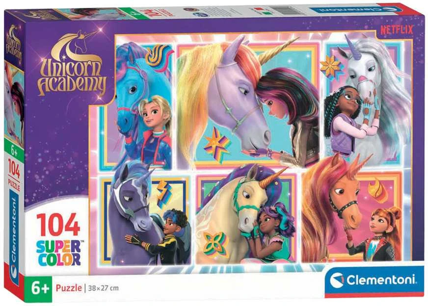 Dėlionė Clementoni Super Color Unicorn Academy 25094,104 vnt