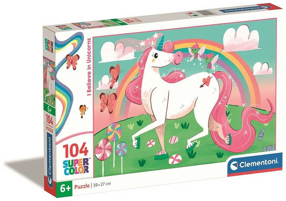 Clementoni Dėlionė 104 vnt. - „Aš tikiu vienaragiais“