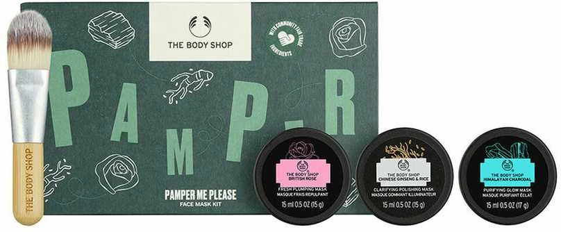 The Body Shop Pamper me Please dovanų rinkinys veido kaukėms