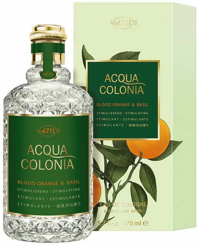 Odekolonas 4711 Acqua Colonia Blood Oranžinis And Basil Eau De Cologne Purškiklis 50ml