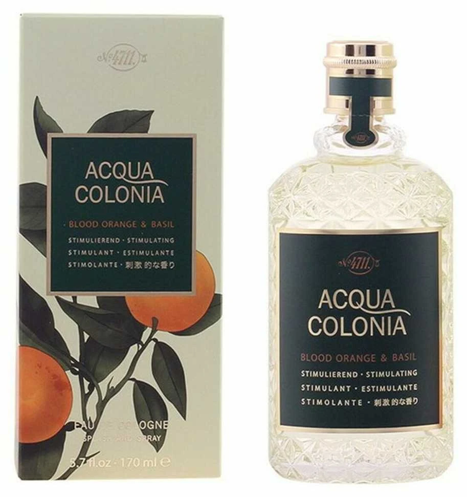 Odekolonas 4711 Acqua Colonia Blood Oranžinis And Basil Eau De Cologne Purškiklis 50ml