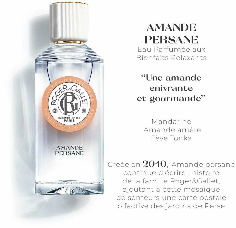Roger & Gallet Roger &Gallet Persian Almond Wellbeing Fragrant Vanduo, 100 ml