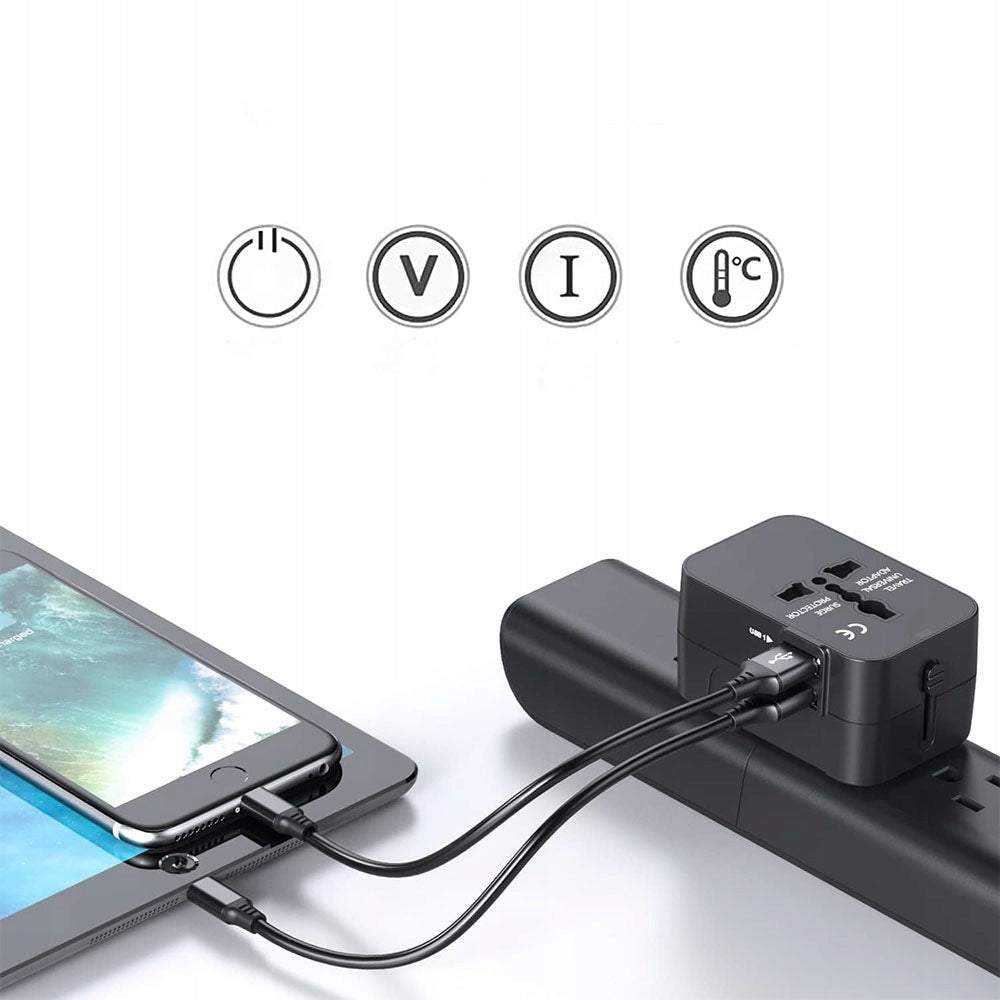 Universalus adapteris su 2 USB jungtimis