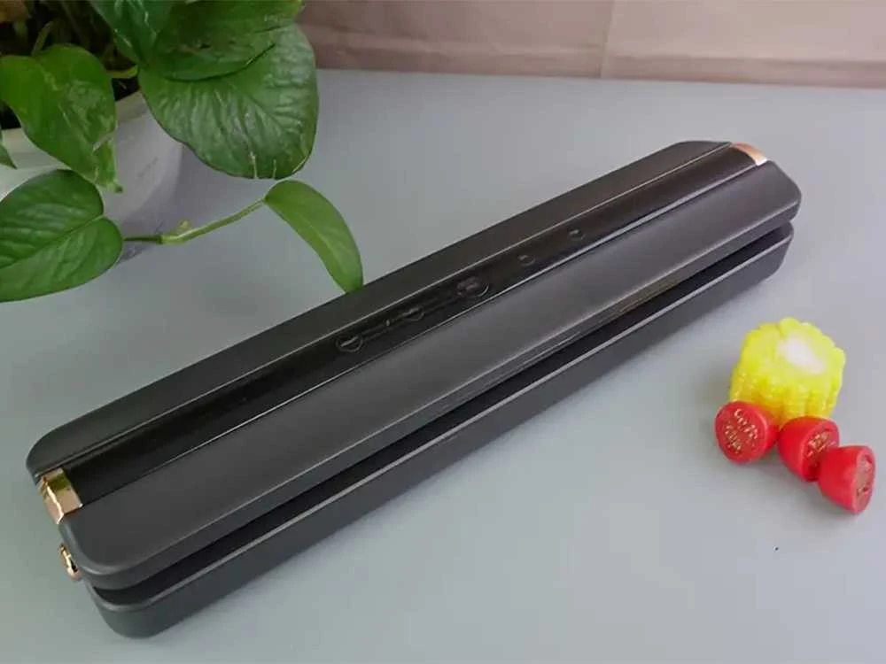 Vakuuminis maisto pakavimo aparatas su 10 maišelių, 10W, juodai pilkas