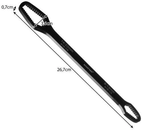 Universalus langelinis raktas 8-22 mm Bigstren 22549