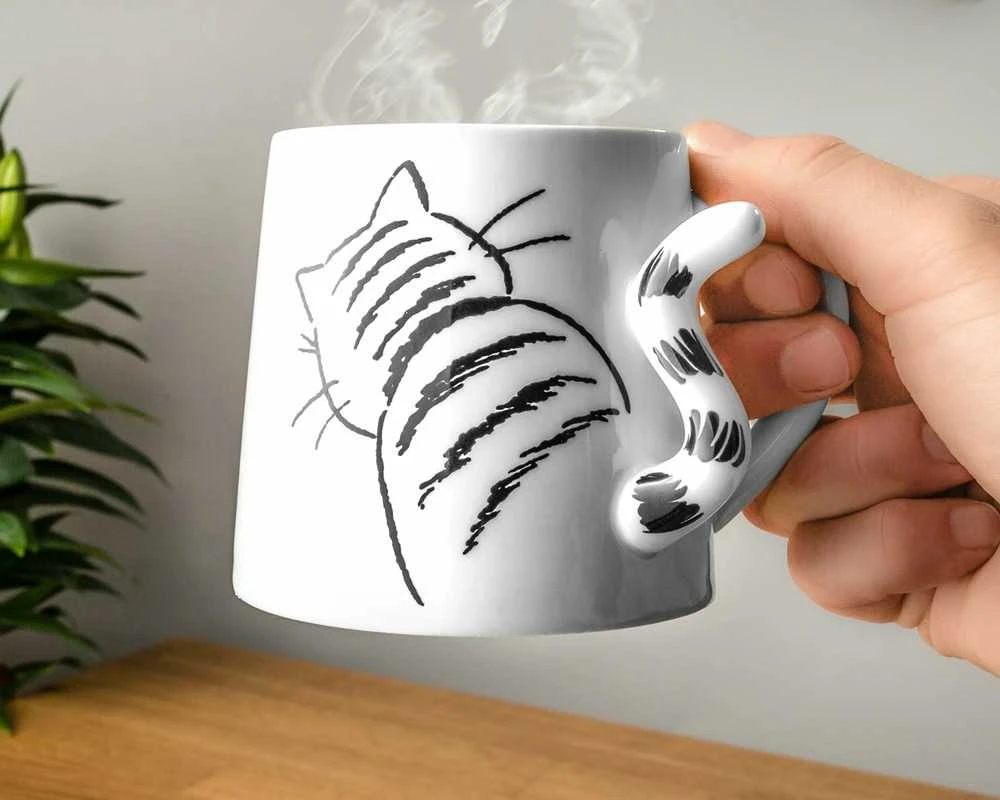 Uodegos puodelis CAT 3D