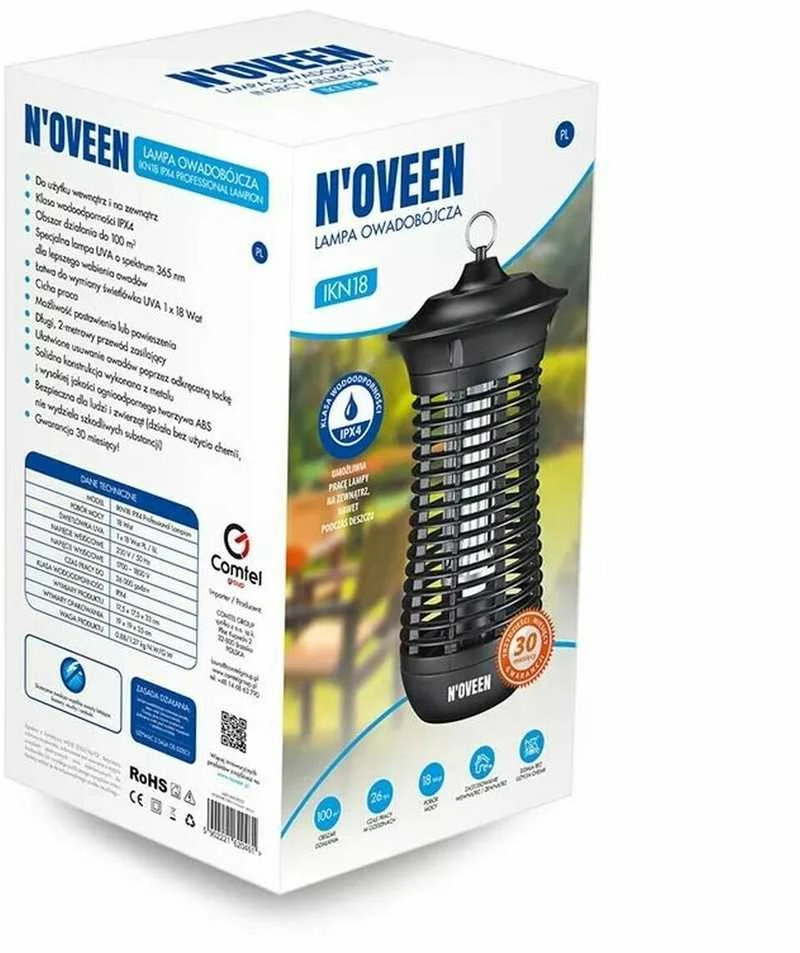 Lempa nuo vabzdžių N'oveen IKN18 IPX4 Professional Lampion