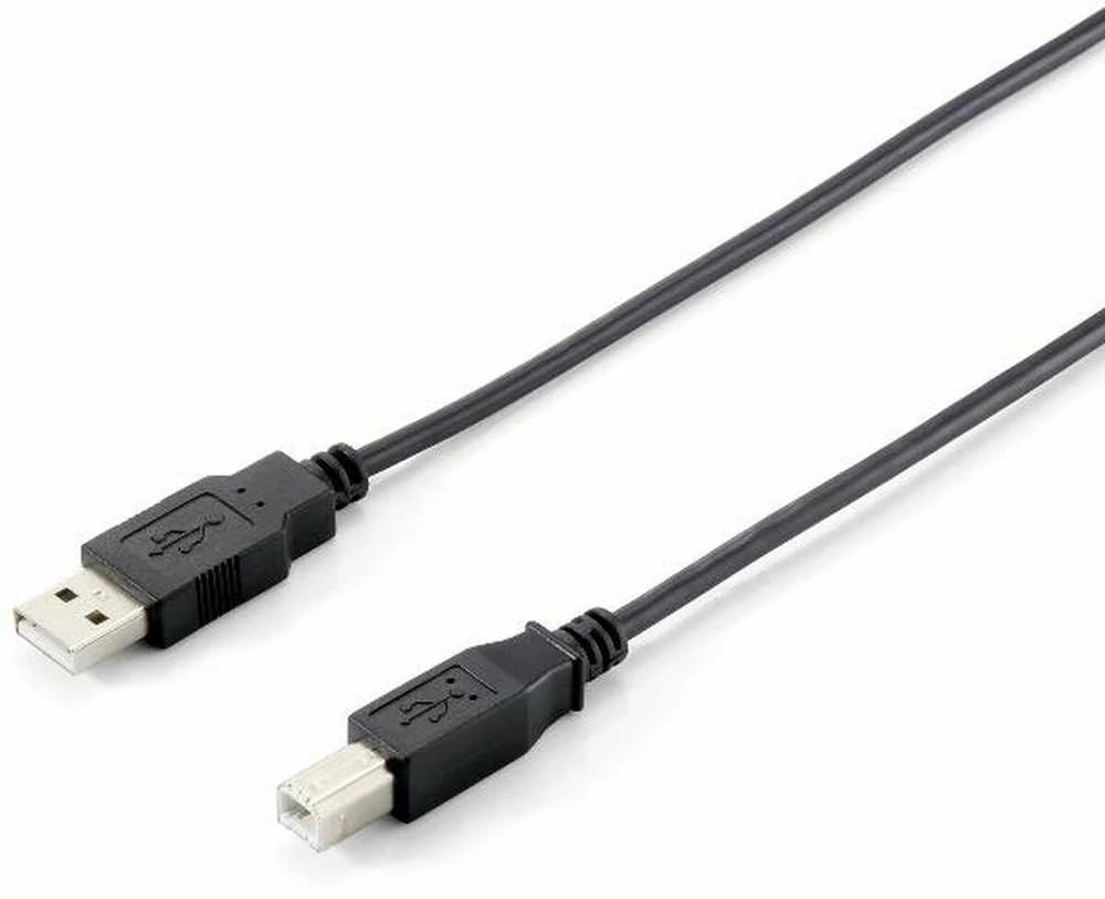 Equip USB2.0 Druckerkabel USB-A->USB-B St/St 5.00m juodas Polybeutel