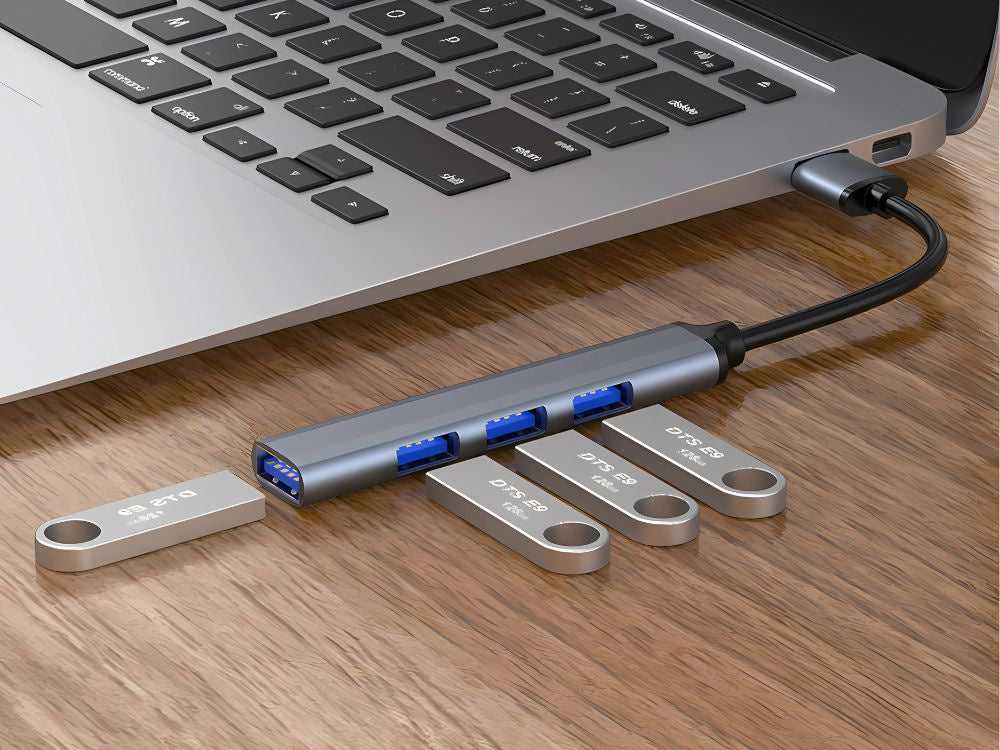 USB skirstytuvas 3.0 su 4 prievadais