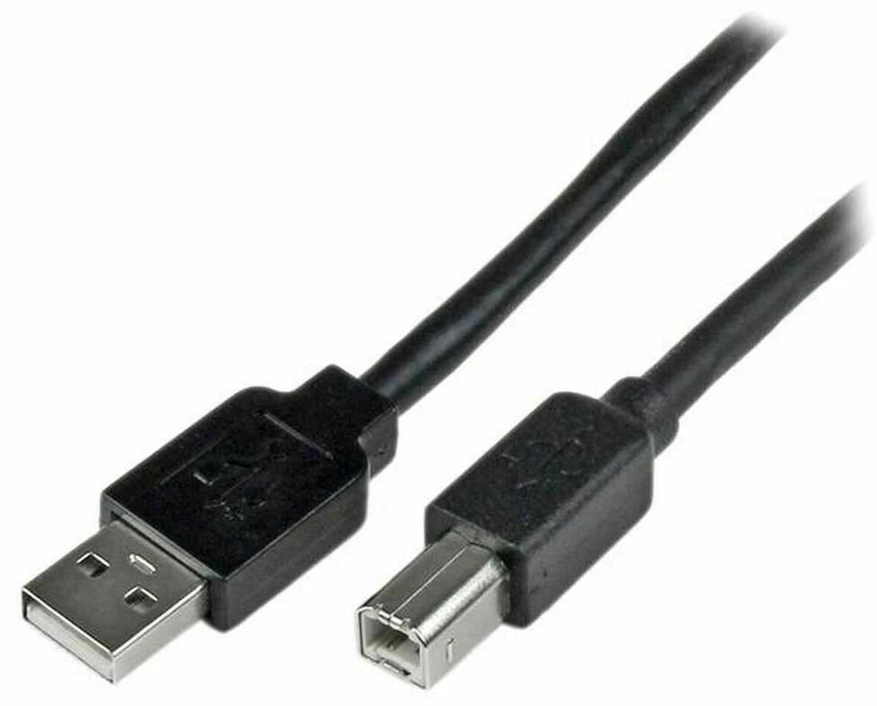 Kabelis USB StarTech USB-A - USB-B 20 m Juodas (USB2HAB65AC)