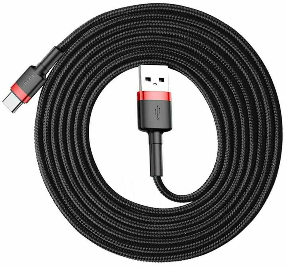 Baseus Cafule kabelis USB-C 2A 2m - Raudonas / Juodas