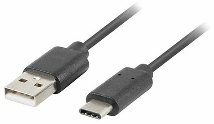LANBERG CA-USBO-20CU-0010-BK laidas USB-C M A M 2.0 QC 3.0 1m Juodas