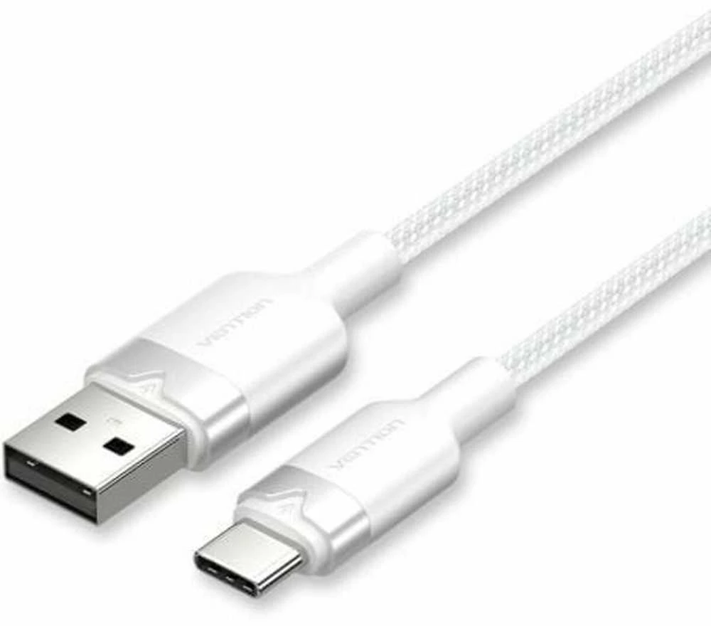 USB 2.0 A į USB-C 3A kabelis Vention CTNWH 2M (baltas)