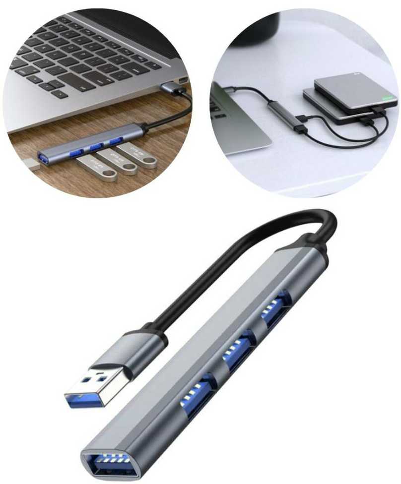 Iso Trade USB HUB - 1 port 3.0 + 3 jungtys 2.0 Izoxis 23316