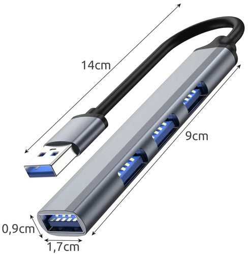 Iso Trade USB HUB - 1 port 3.0 + 3 jungtys 2.0 Izoxis 23316