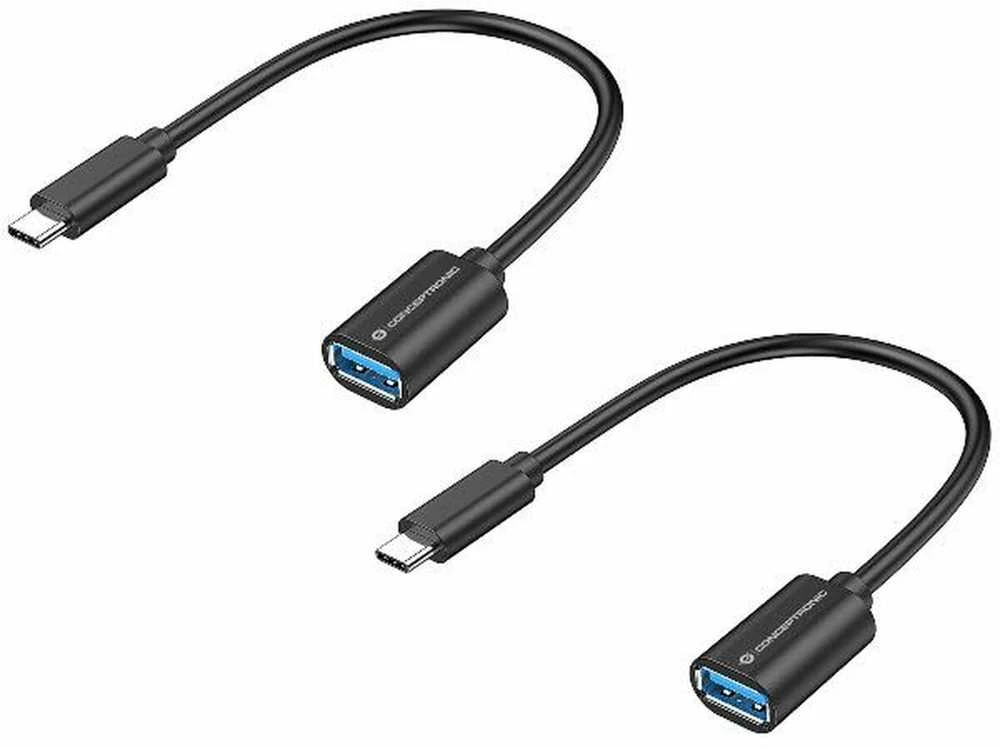 Adapteris USB Conceptronic ABBY11B USB-A - USB-C Juodas (ABBY11B)