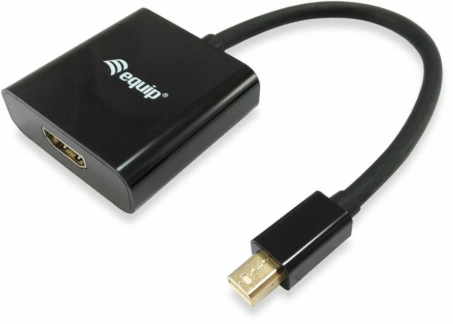 Equip įrengti 133434 adapterį miniDisplayPort su HDMI miniDisplayPort kištuku į HDMI moterišką juodą