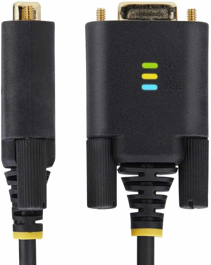 StarTech 1P6FFCN-USB-SERIAL lygiagretus kabelis Juodas 2 m USB Type-A DB-9