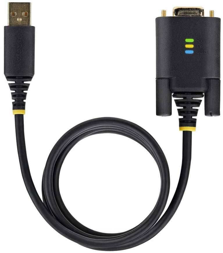 StarTech 1P6FFCN-USB-SERIAL lygiagretus kabelis Juodas 2 m USB Type-A DB-9