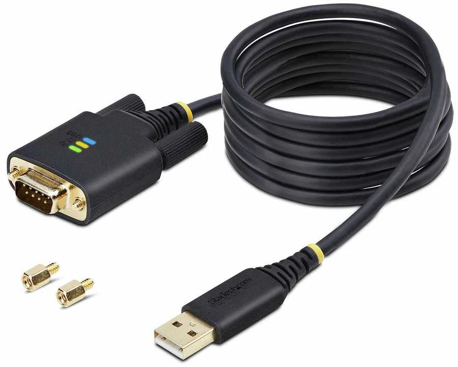 StarTech 1P6FFCN-USB-SERIAL lygiagretus kabelis Juodas 2 m USB Type-A DB-9