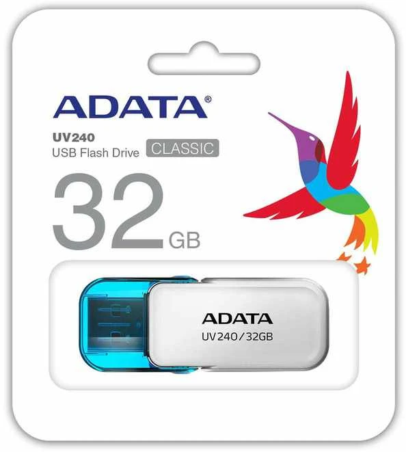 ADATA | UV240 | 32 GB | USB A tipo | Balta