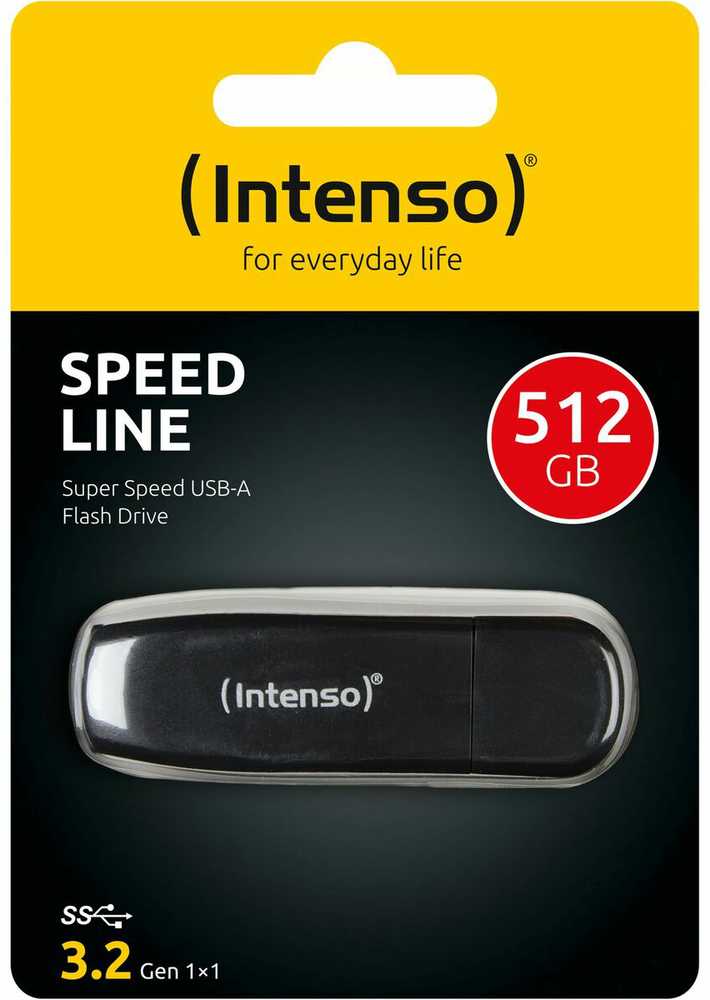 „Intenso Speed Line“ 512 GB USB atmintinė, 3.2 kartos 1x1