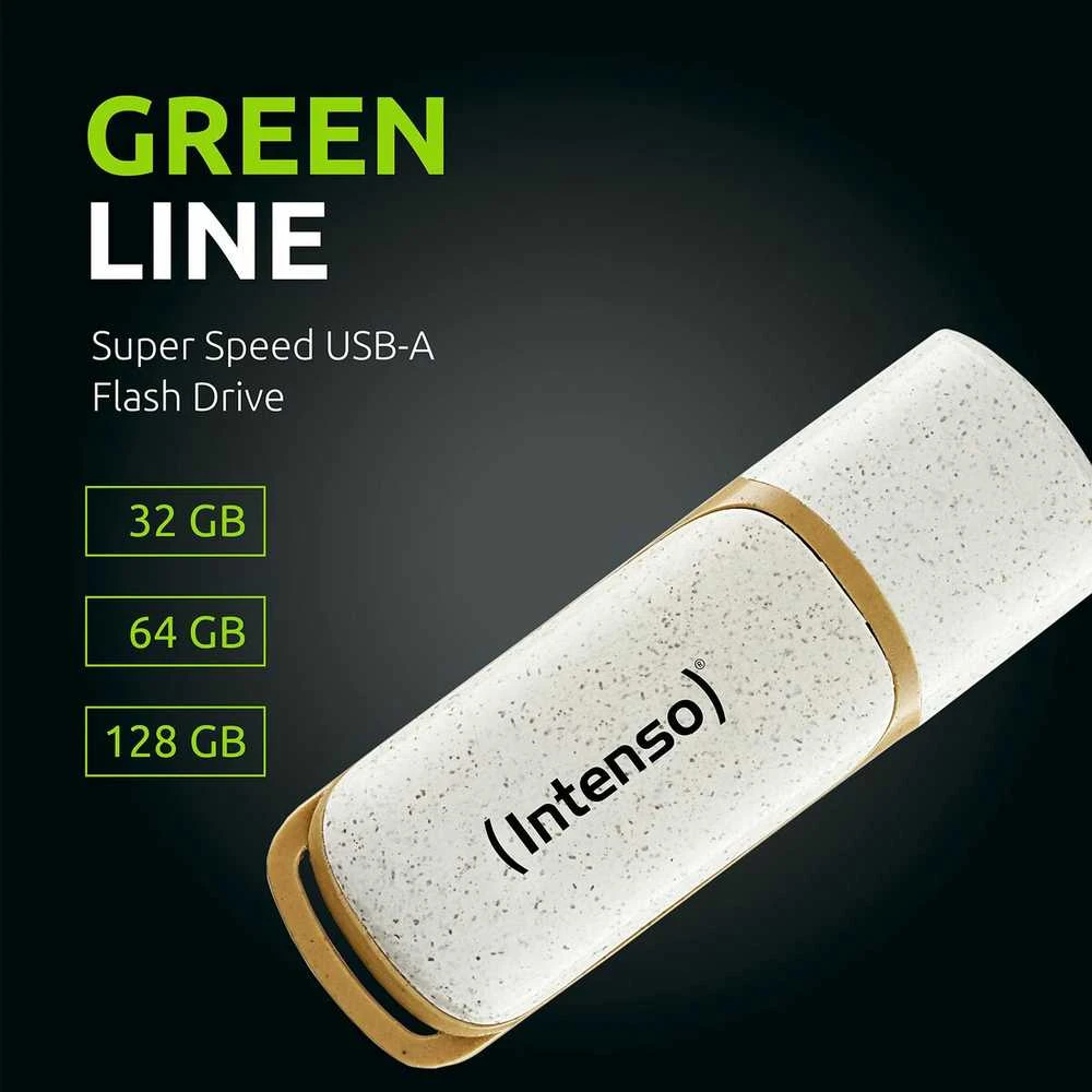 Intenso Žalias Line 128GB USB Stick 3.2 Gen 1
