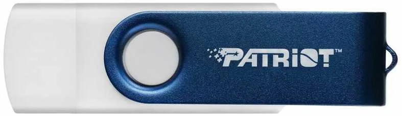 Patriot Memory 64GB Xporter X550 USB atmintinė su dviguba USB A+C jungtimi (PS64GX550AAD) Baltas, Mėlyna