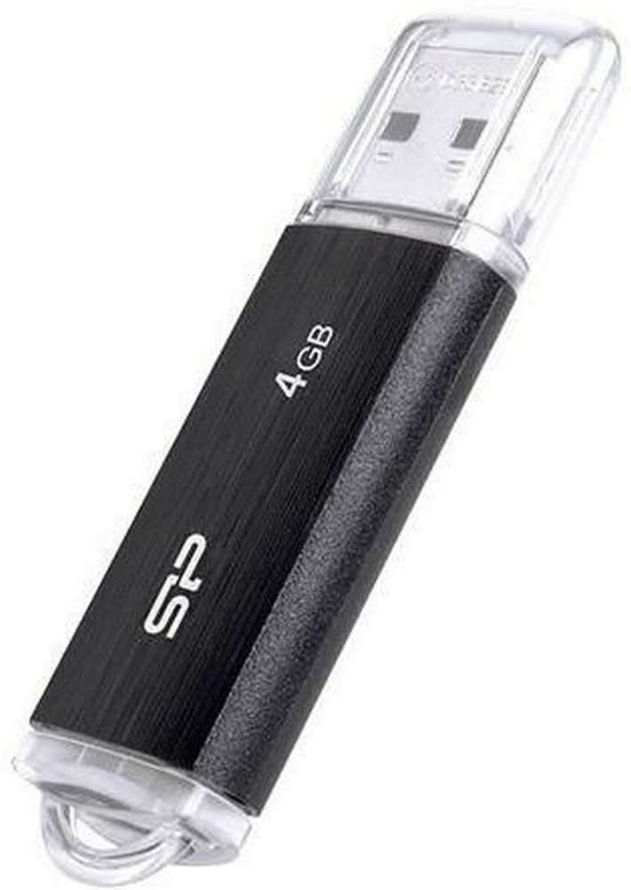 Silicon Power Ultima U02 4 GB, USB 2.0, Juodas