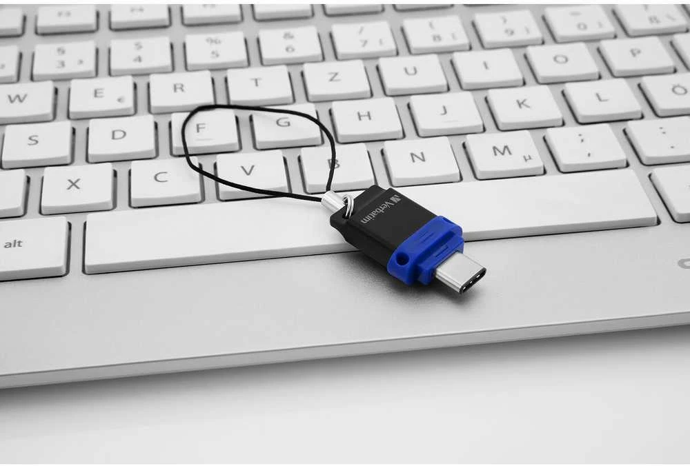 32 GB USB atmintinė, dviguba, USB 3.0/USB C, Verbatim