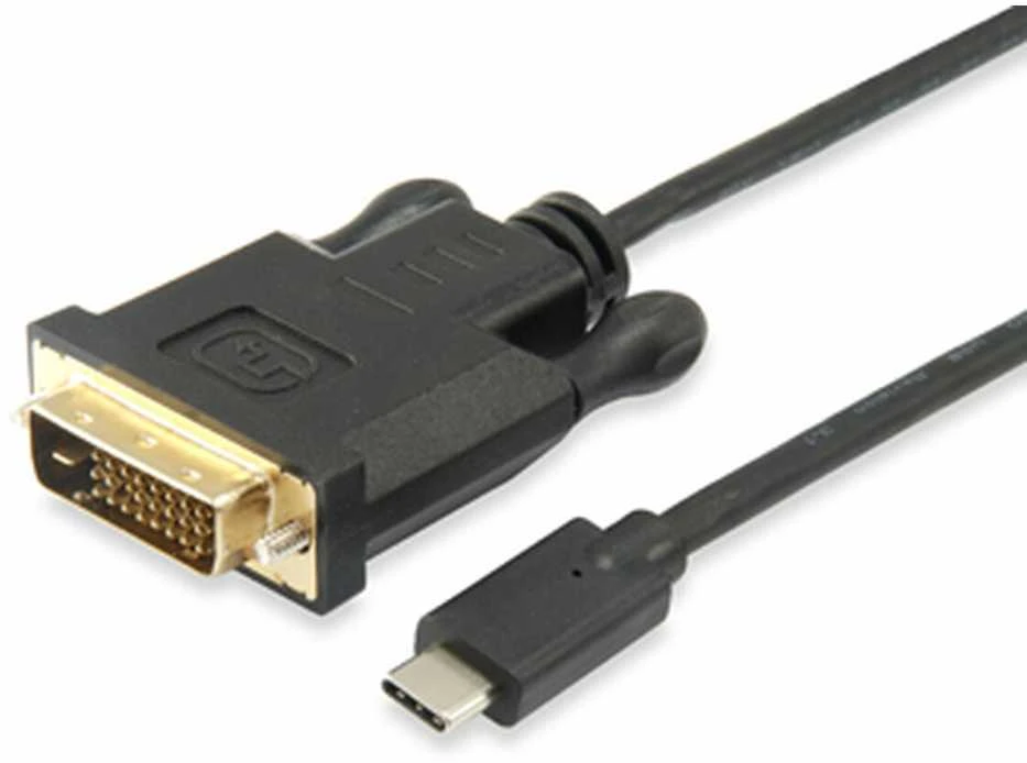 Kabelis USB Equip USB-C - DVI-D 1.8 m Juodas (133468)