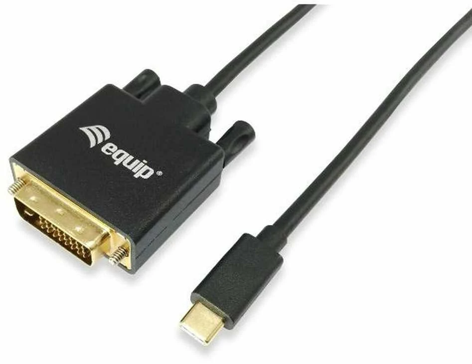 Kabelis USB Equip USB-C - DVI-D 1.8 m Juodas (133468)