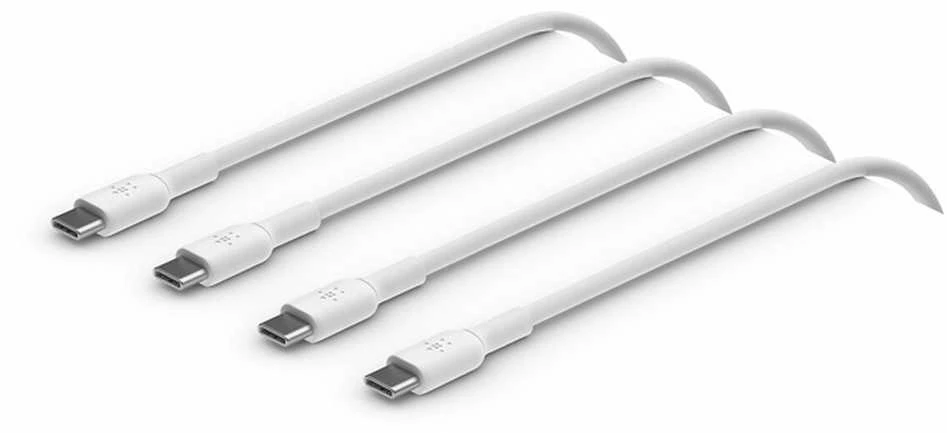 Kabelis USB Belkin USB-C - USB-C 1 m Baltas (CAB003BT1MWH2PK)