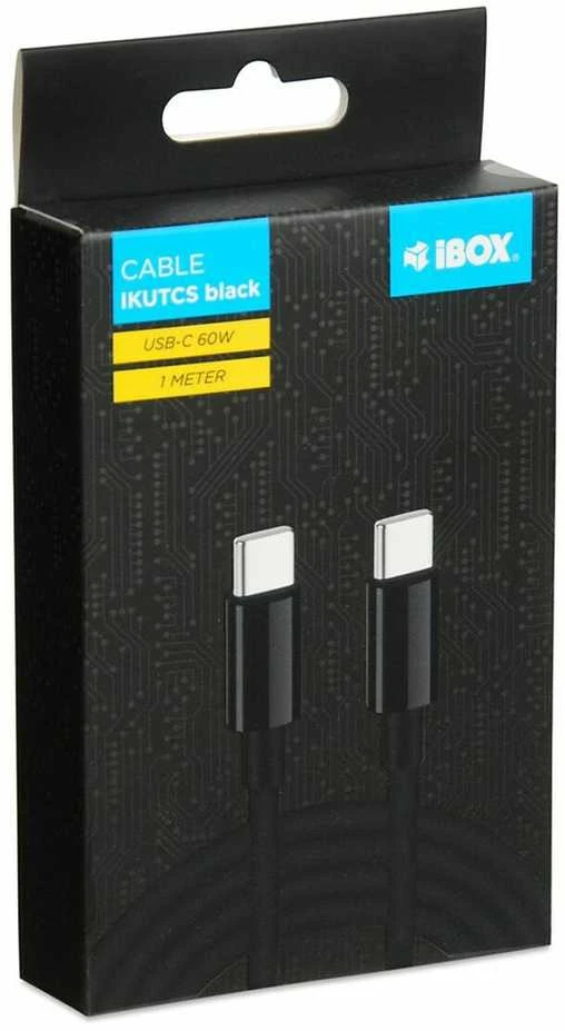 USB-C Laidas - iBOX IKUTC 60W 1m Juodas