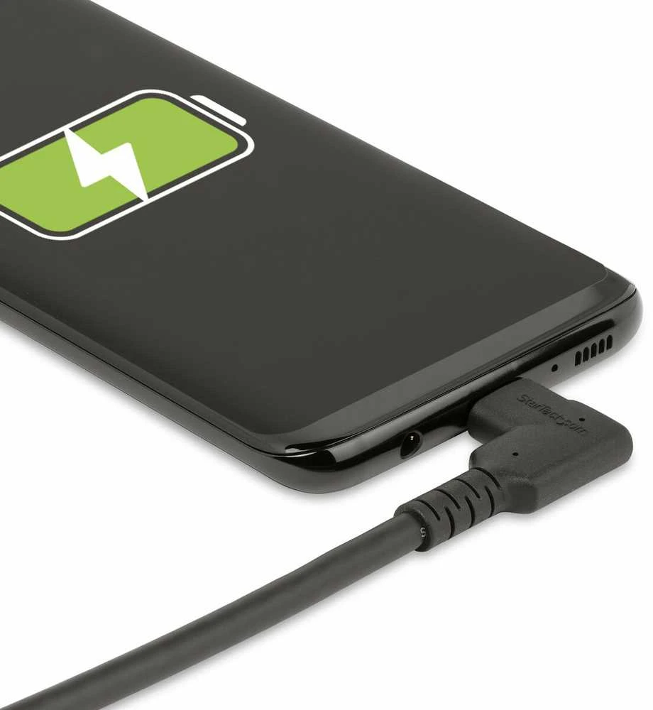 „StarTech“ STABIUS KAMPAS USB-C KABELAS / USB C IKI C KABELAS – 90 LAIPČIŲ